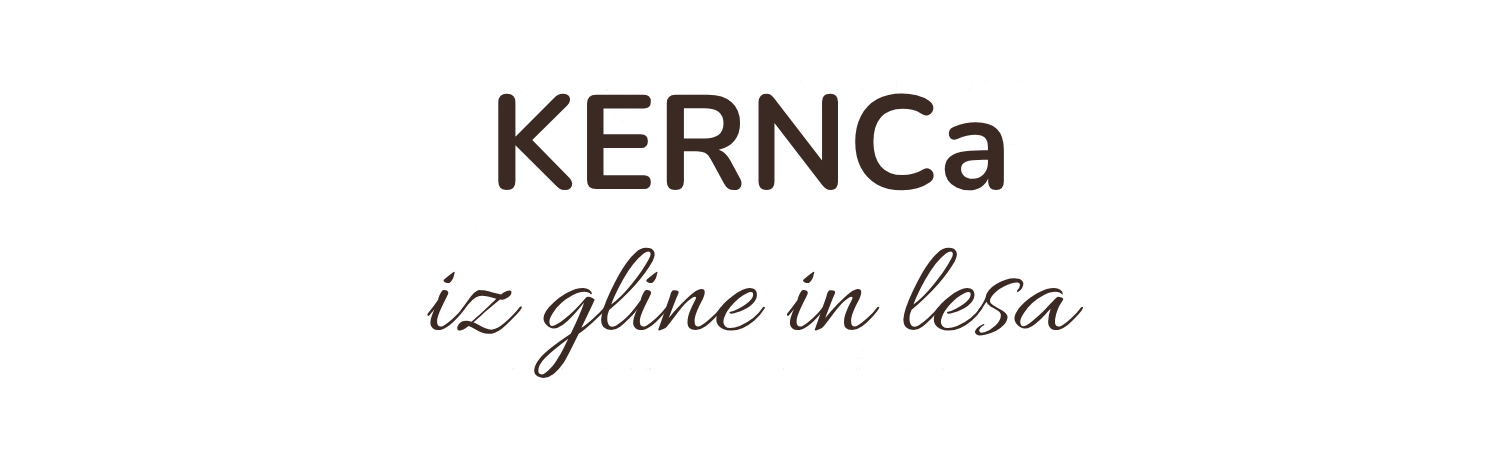 Logotip KERNCa - iz gline in lesa